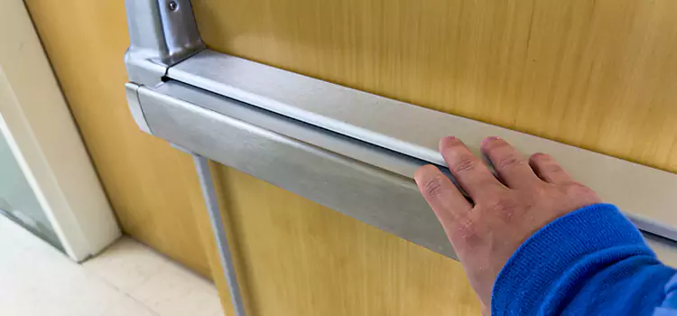 Installing a Push Bar on a Door Akron